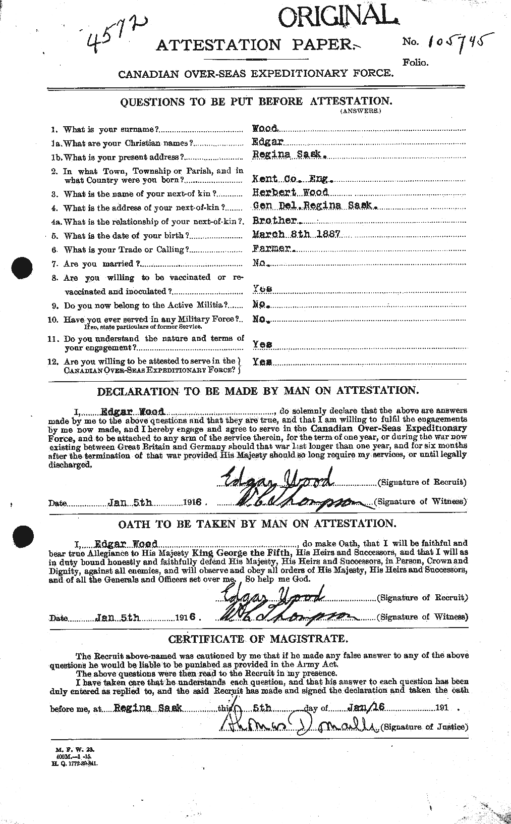 Personnel Records of the First World War - CEF 682973a
