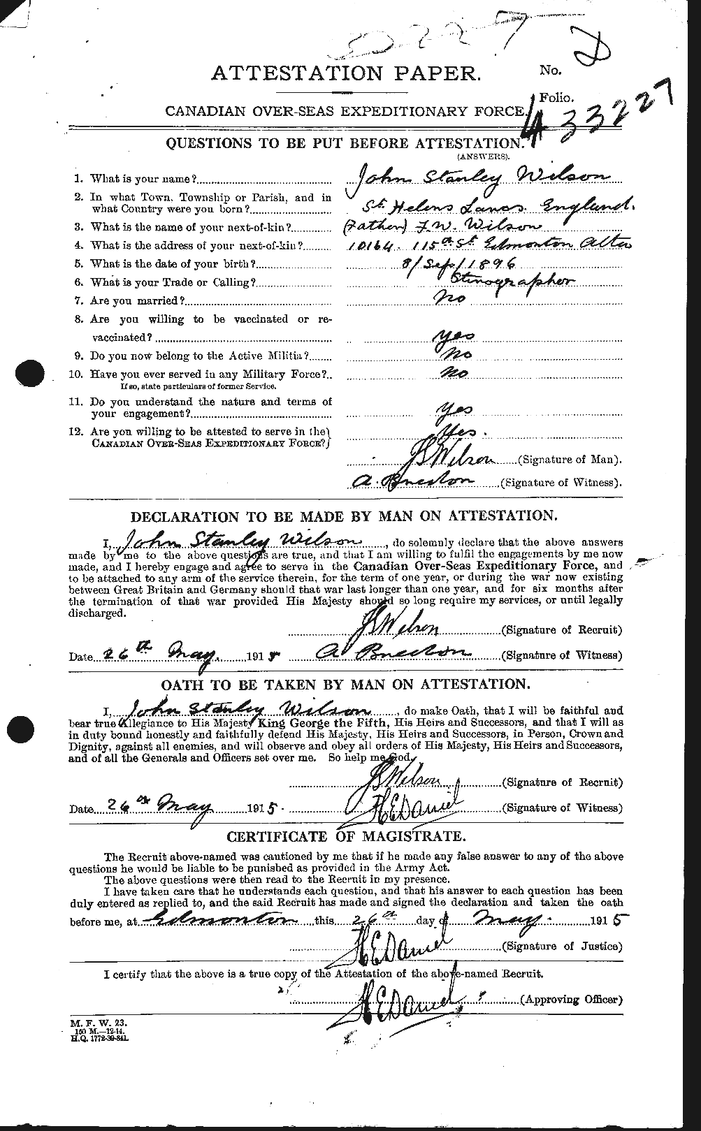 Personnel Records of the First World War - CEF 683387a