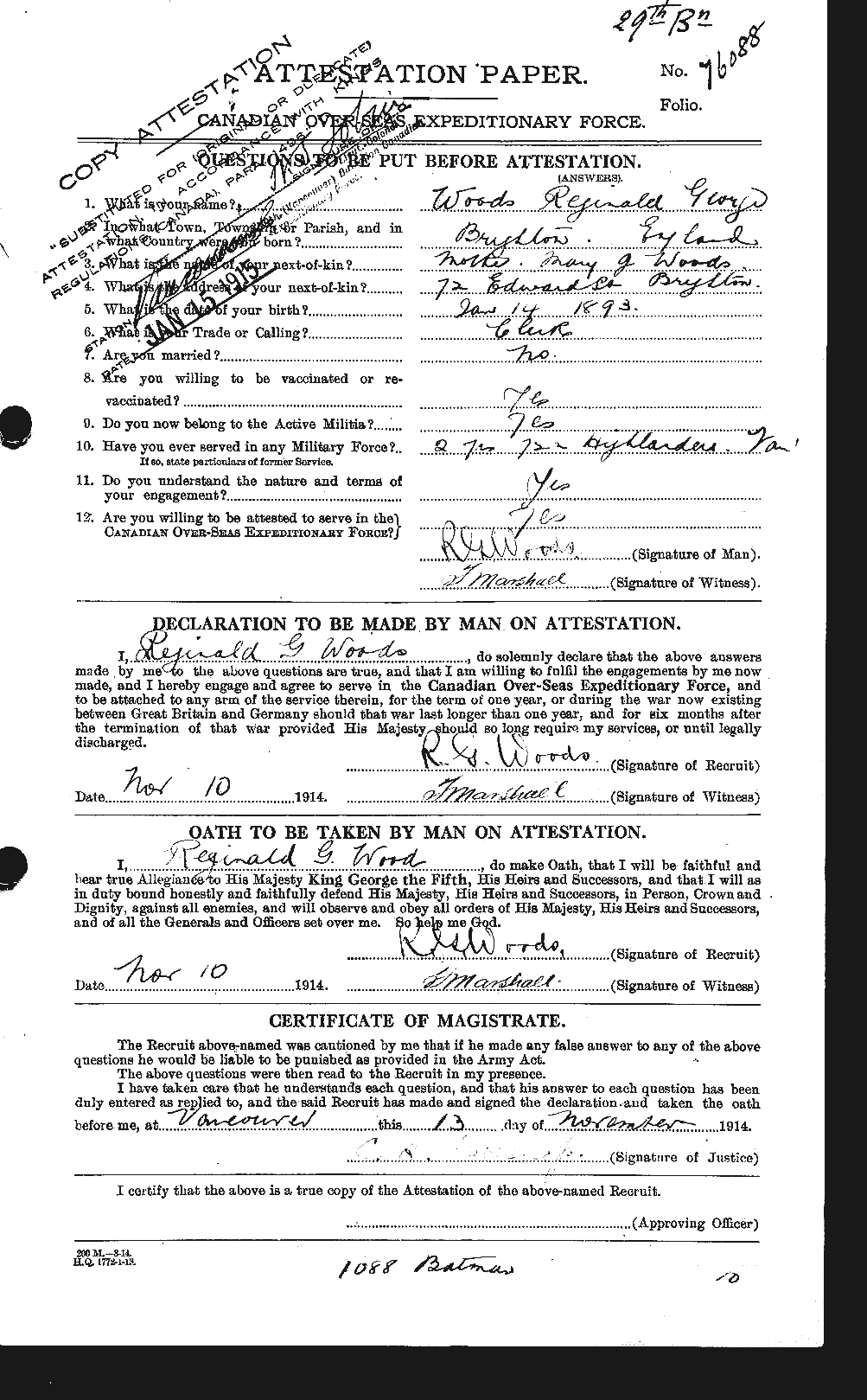 Personnel Records of the First World War - CEF 683424a