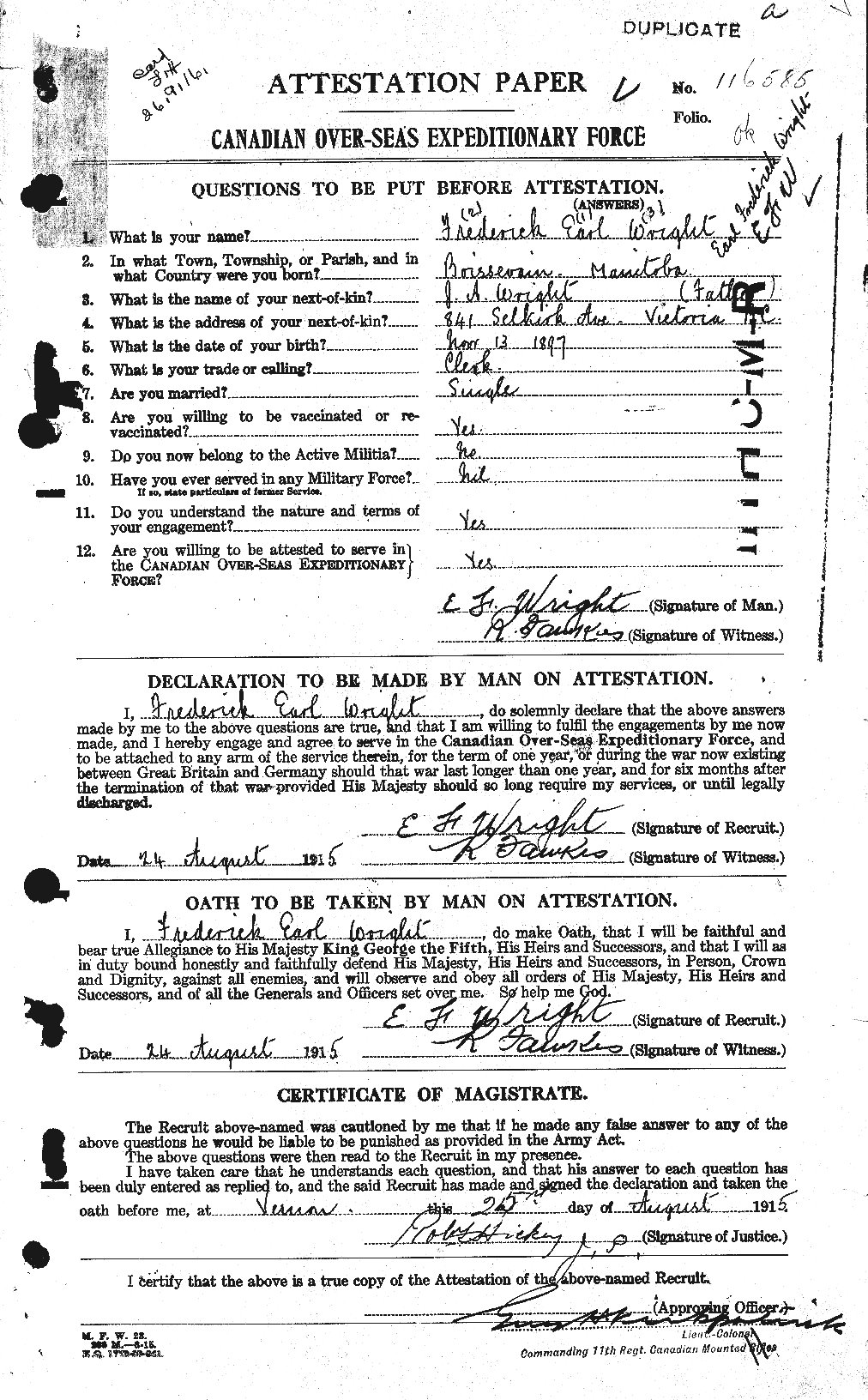 Personnel Records of the First World War - CEF 683807a