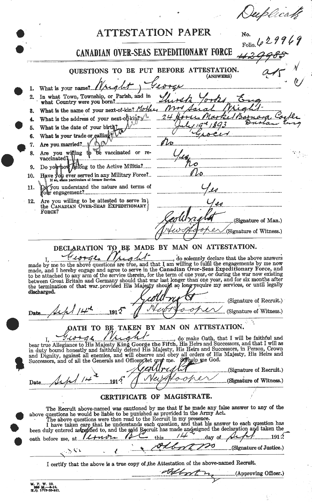 Personnel Records of the First World War - CEF 683987a