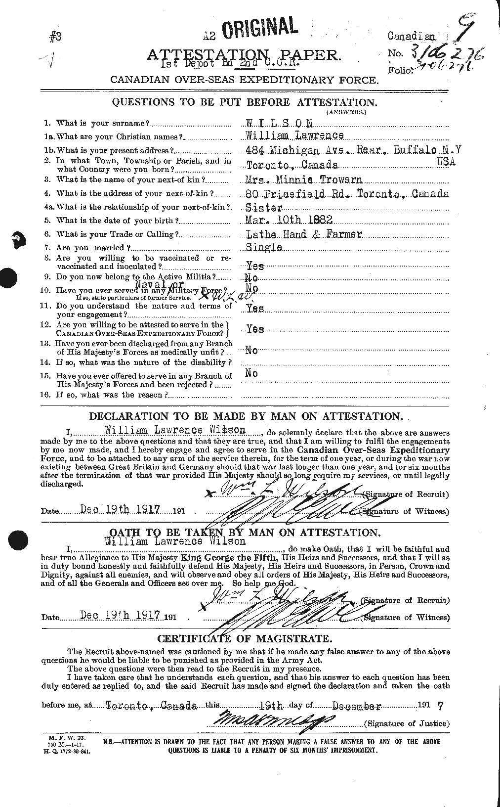 Personnel Records of the First World War - CEF 684068a