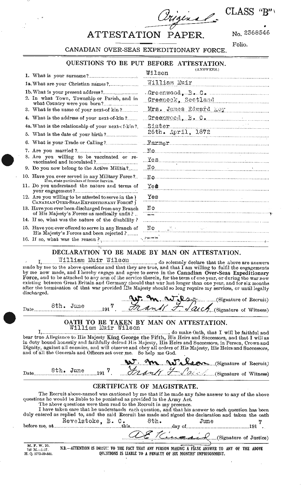 Personnel Records of the First World War - CEF 684080a