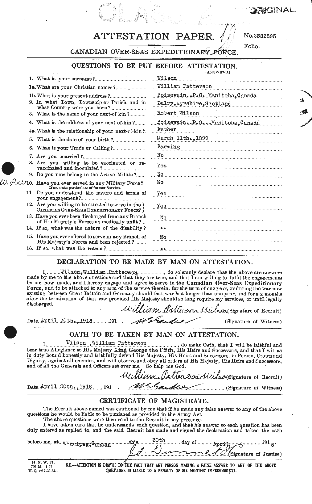 Personnel Records of the First World War - CEF 684086a