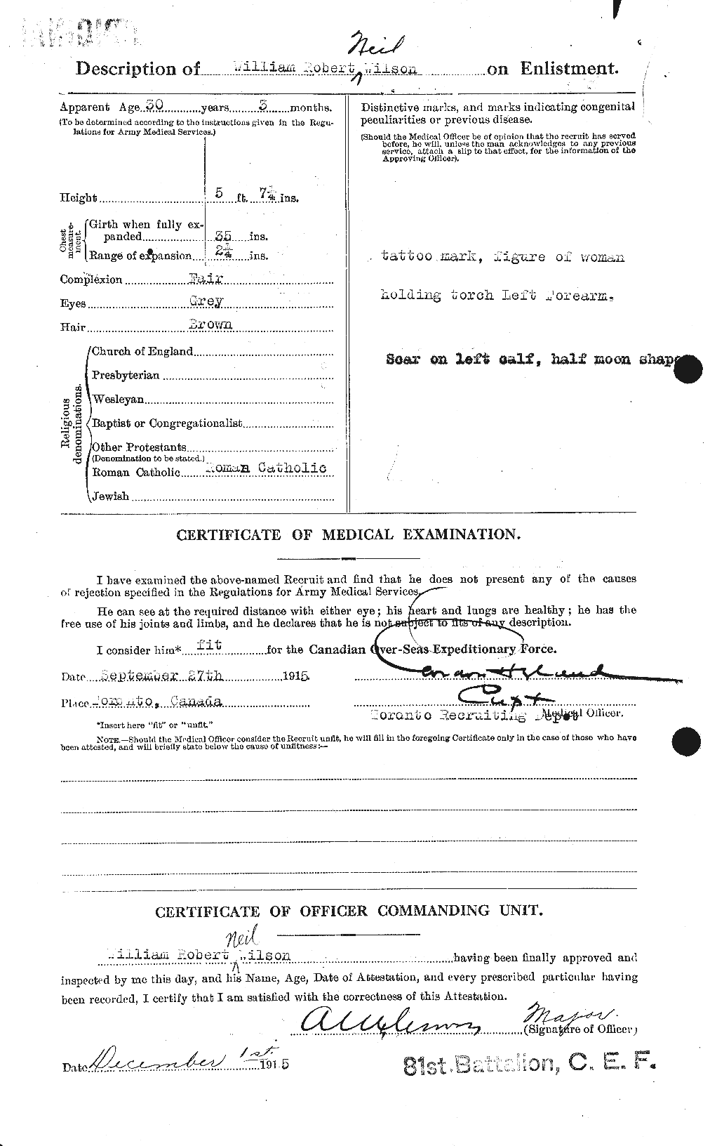 Personnel Records of the First World War - CEF 684100b
