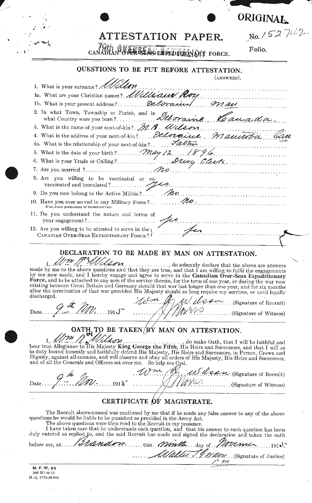 Personnel Records of the First World War - CEF 684104a