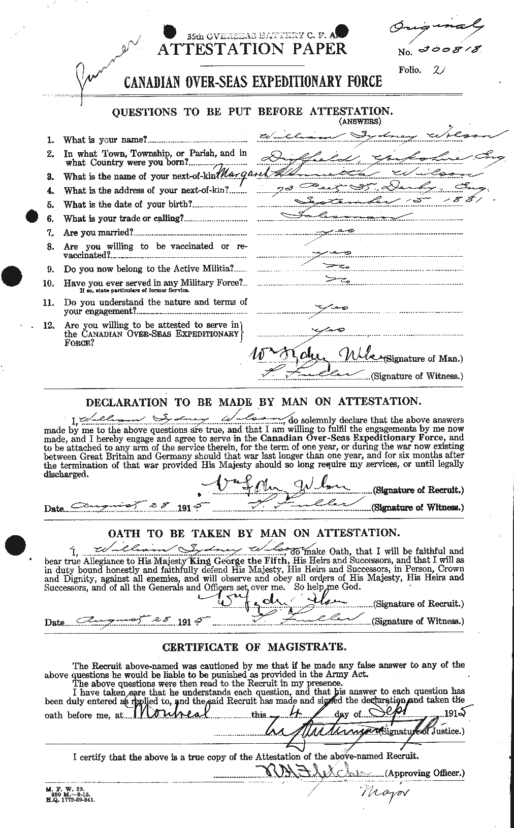 Personnel Records of the First World War - CEF 684112a