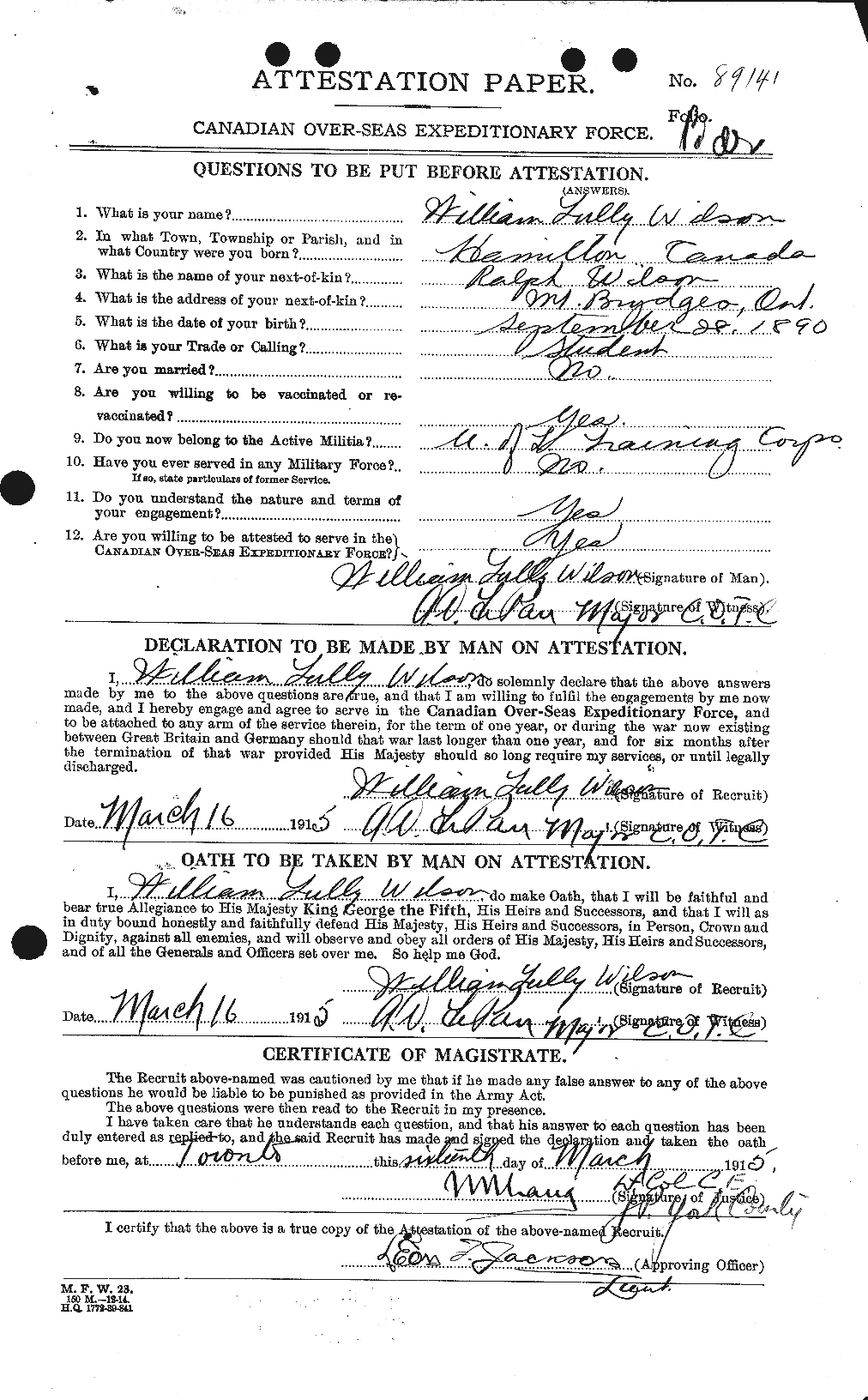 Personnel Records of the First World War - CEF 684115a
