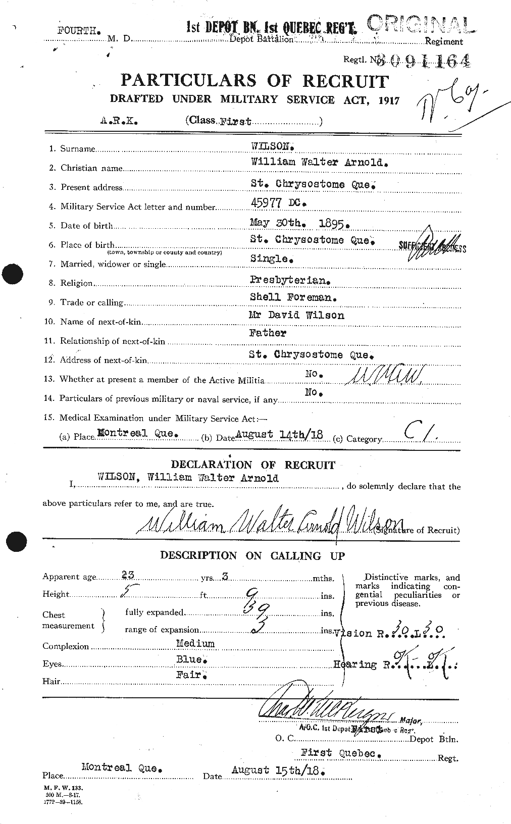 Personnel Records of the First World War - CEF 684118a