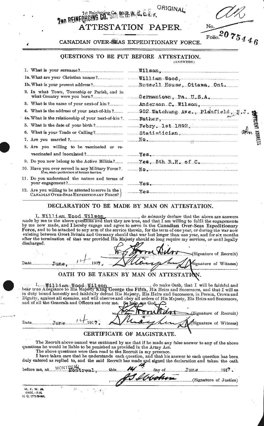 Personnel Records of the First World War - CEF 684120a
