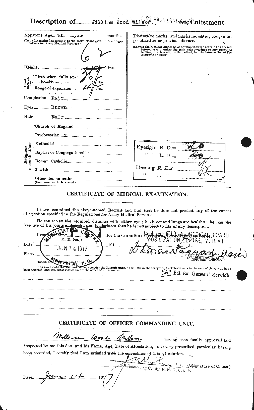 Personnel Records of the First World War - CEF 684120b
