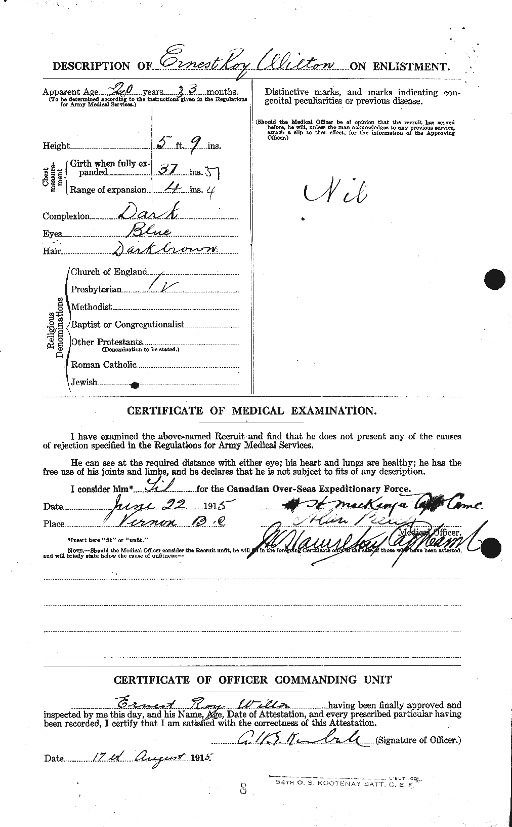 Personnel Records of the First World War - CEF 684148b