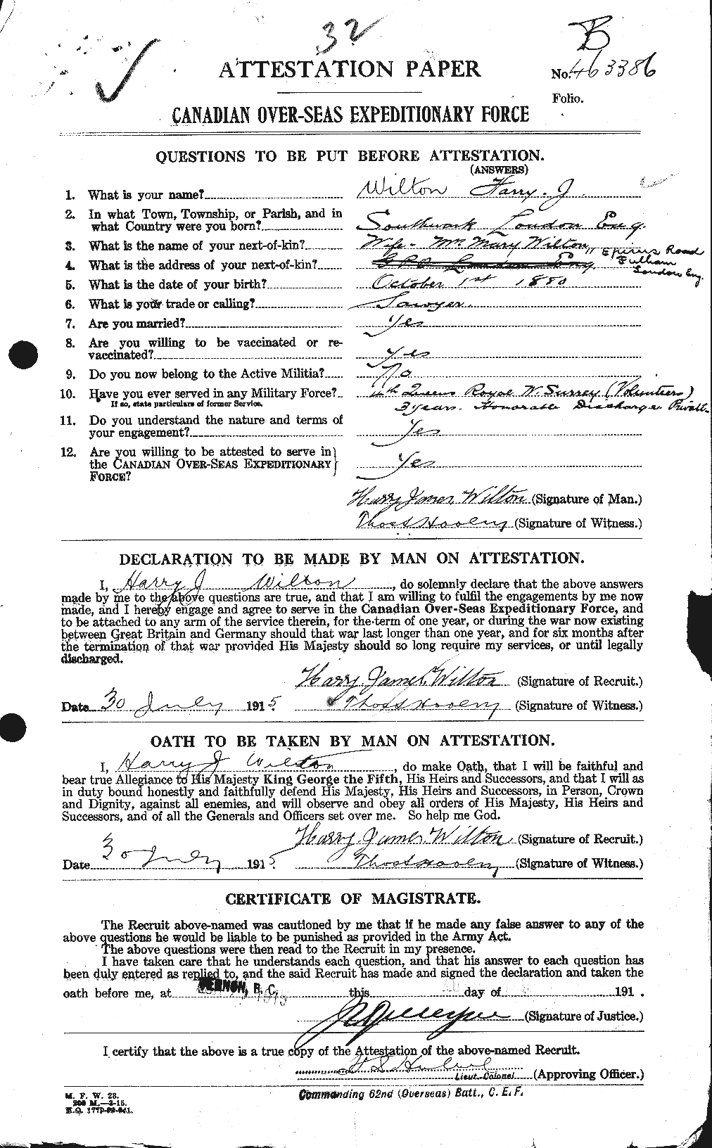 Personnel Records of the First World War - CEF 684155a