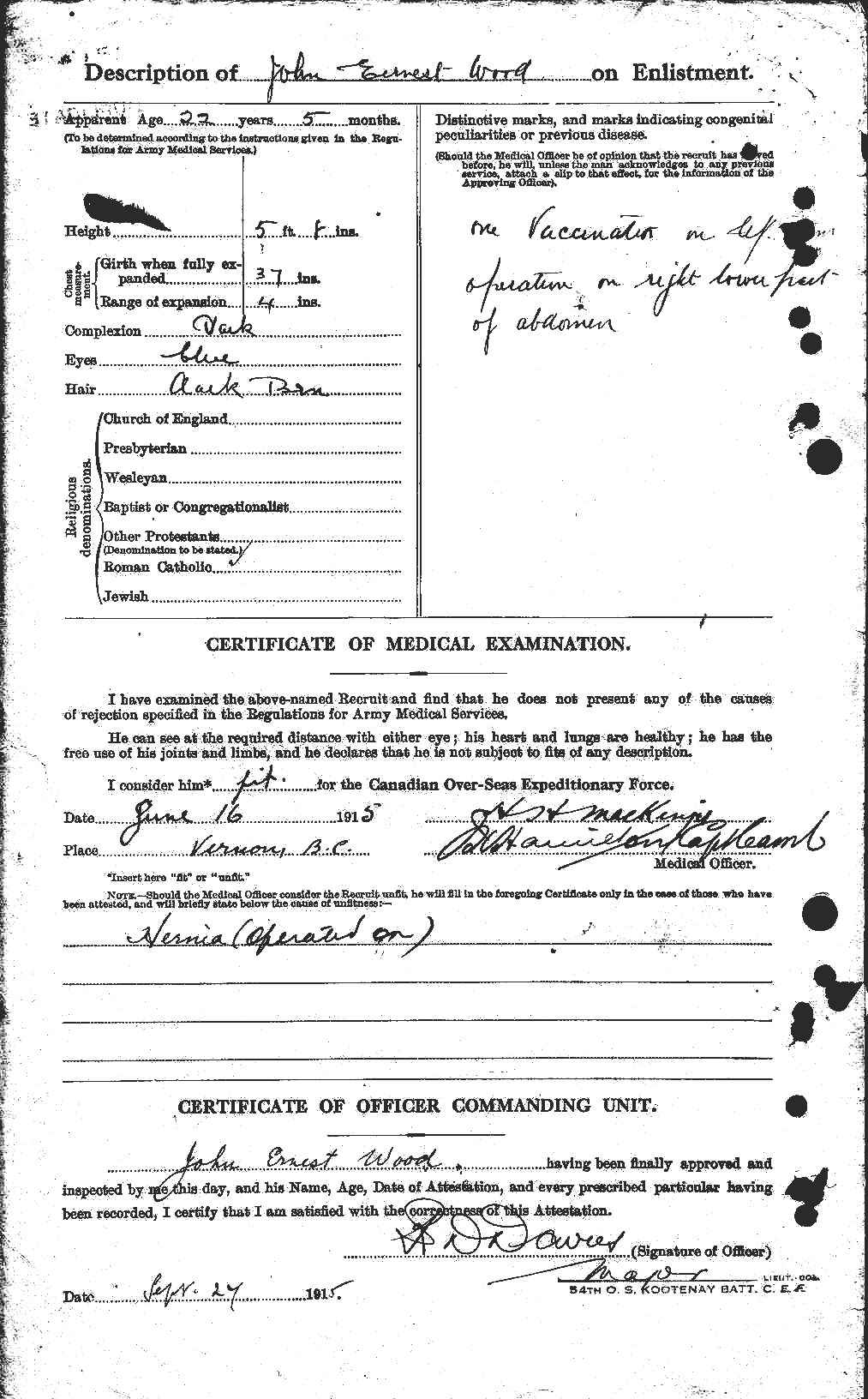 Personnel Records of the First World War - CEF 684572b
