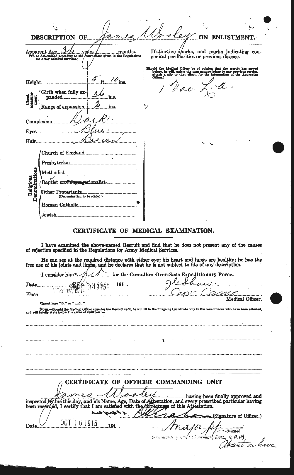 Personnel Records of the First World War - CEF 685040b