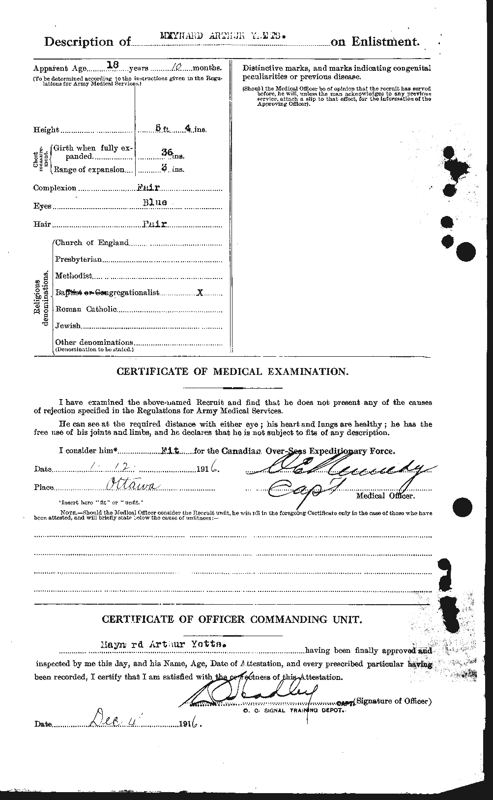 Personnel Records of the First World War - CEF 686473b