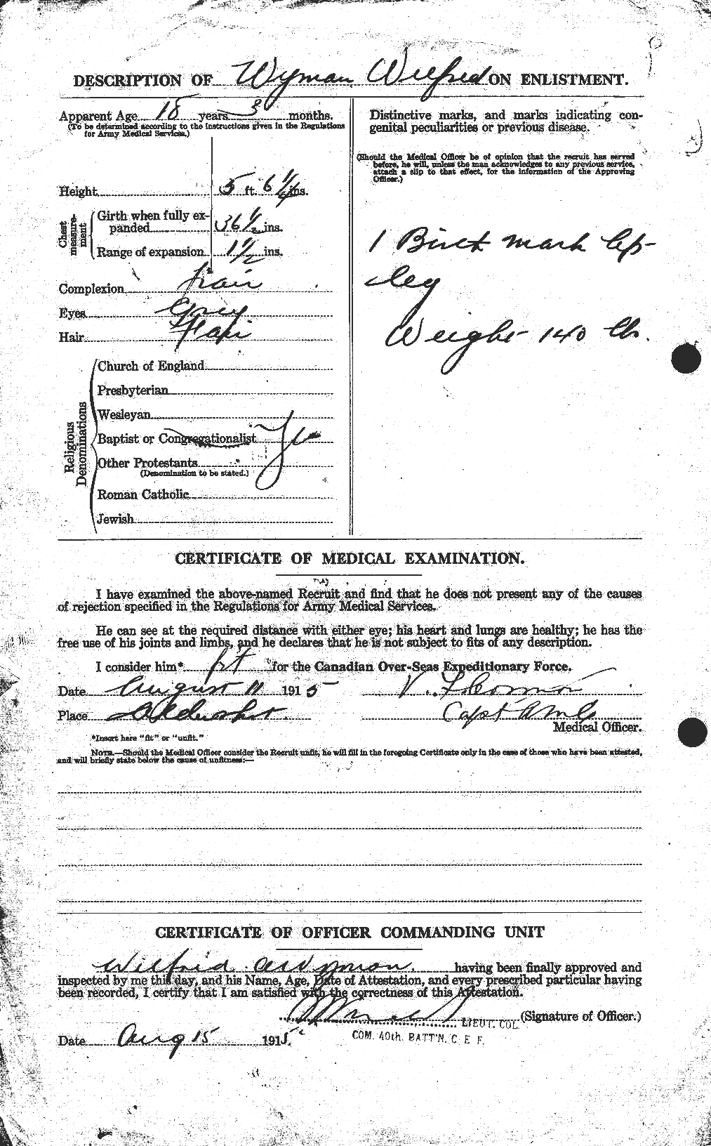 Personnel Records of the First World War - CEF 686861b
