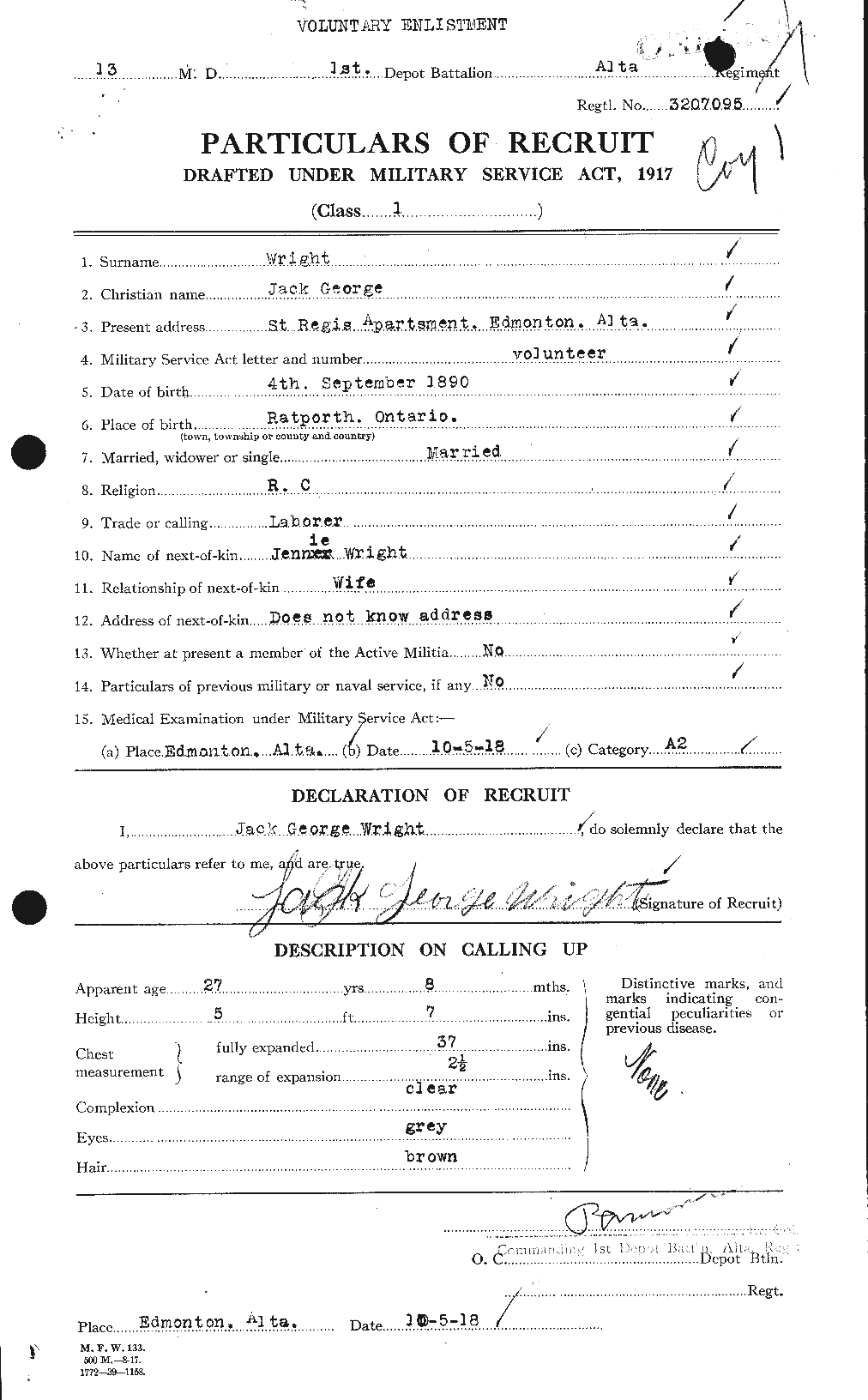 Personnel Records of the First World War - CEF 686988a