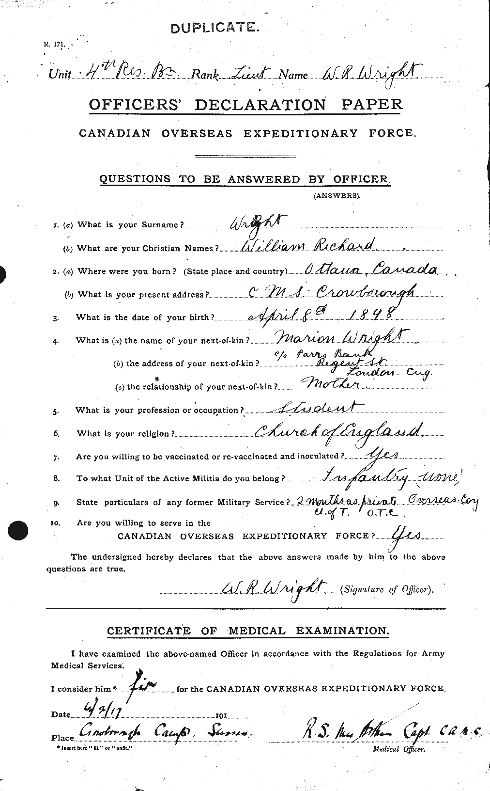Personnel Records of the First World War - CEF 688792a