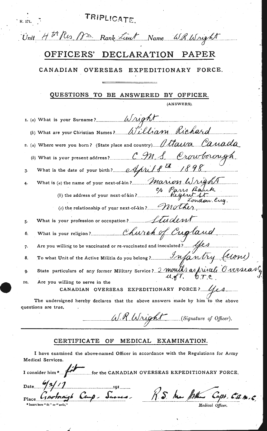 Personnel Records of the First World War - CEF 688793a