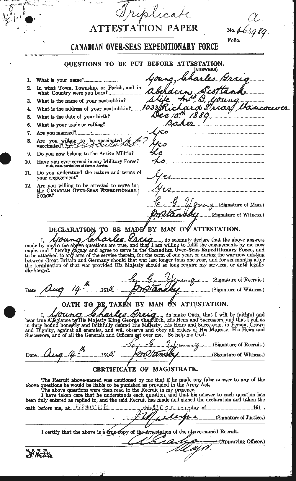 Personnel Records of the First World War - CEF 690123a