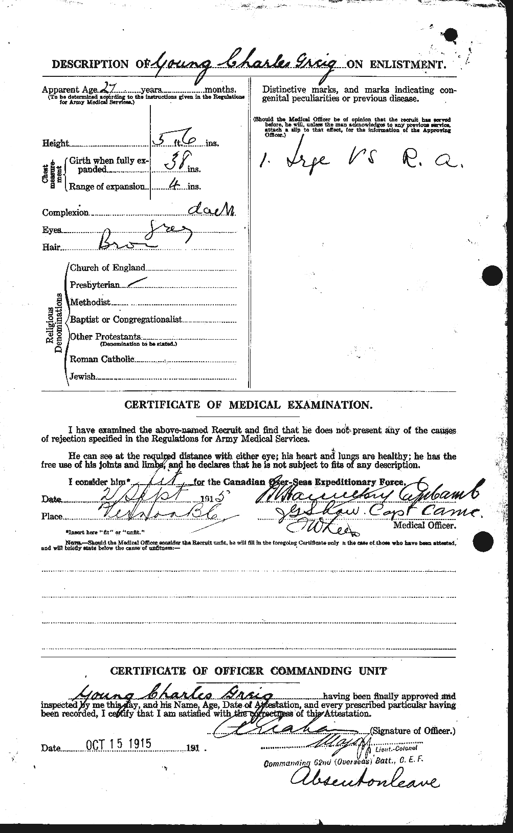 Personnel Records of the First World War - CEF 690123b