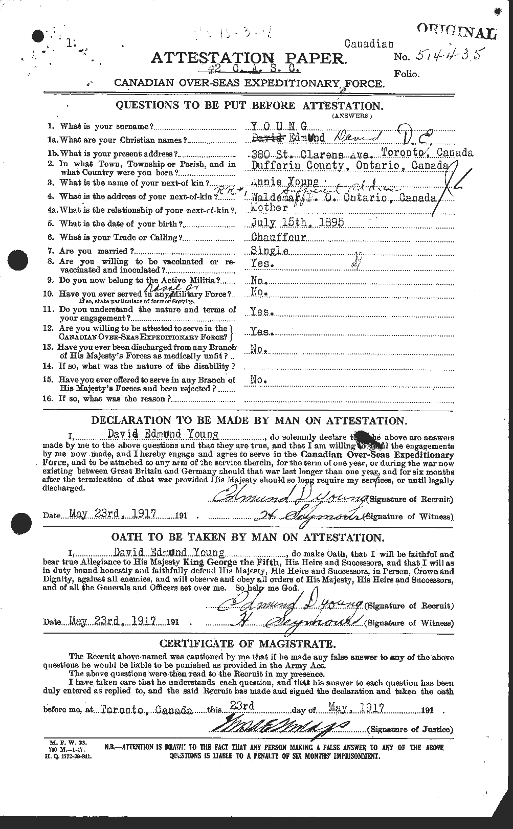Personnel Records of the First World War - CEF 690229a