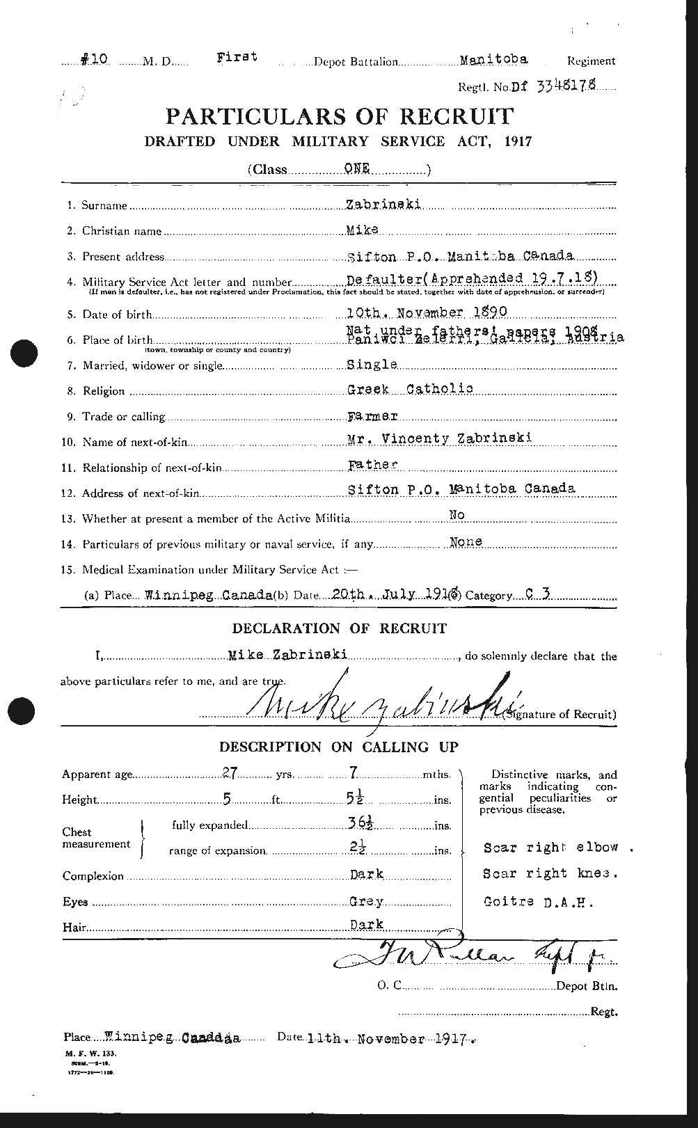 Personnel Records of the First World War - CEF 690422a