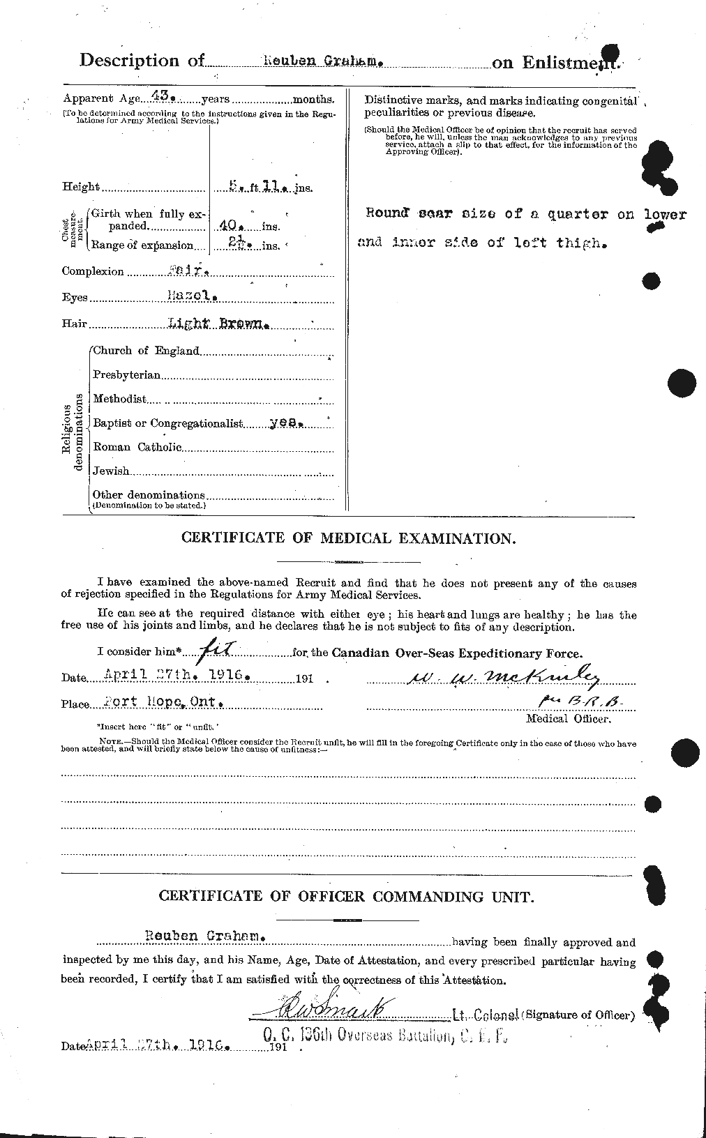 Personnel Records of the First World War - CEF 691149b