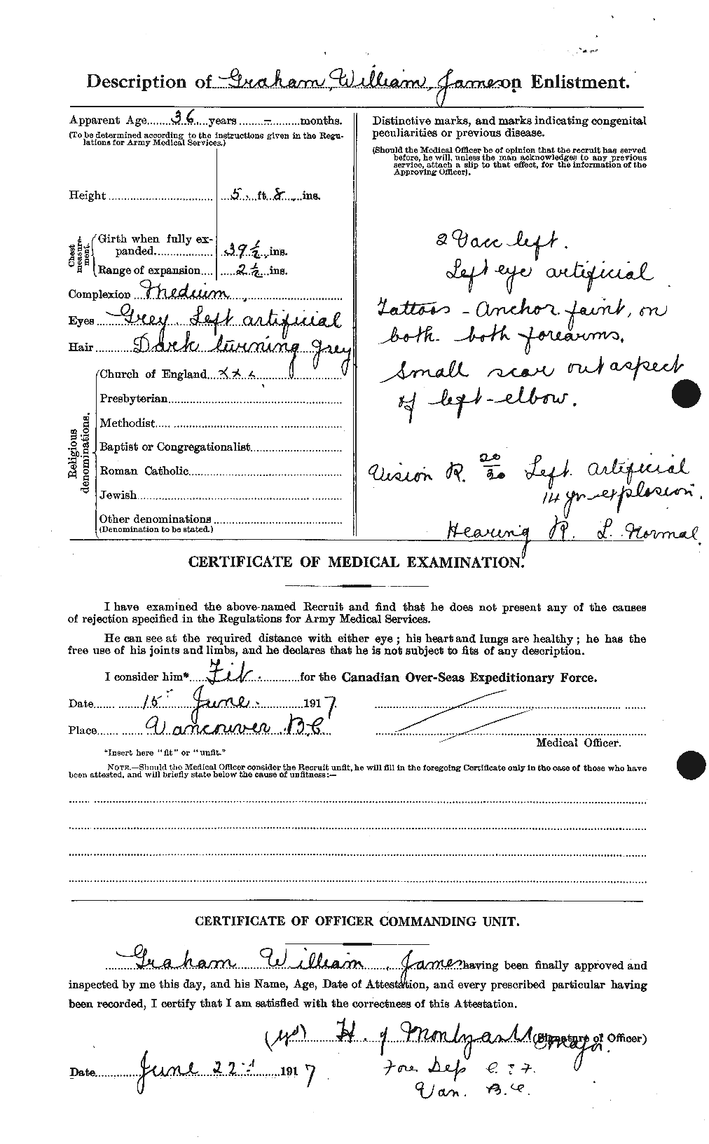 Personnel Records of the First World War - CEF 691151b
