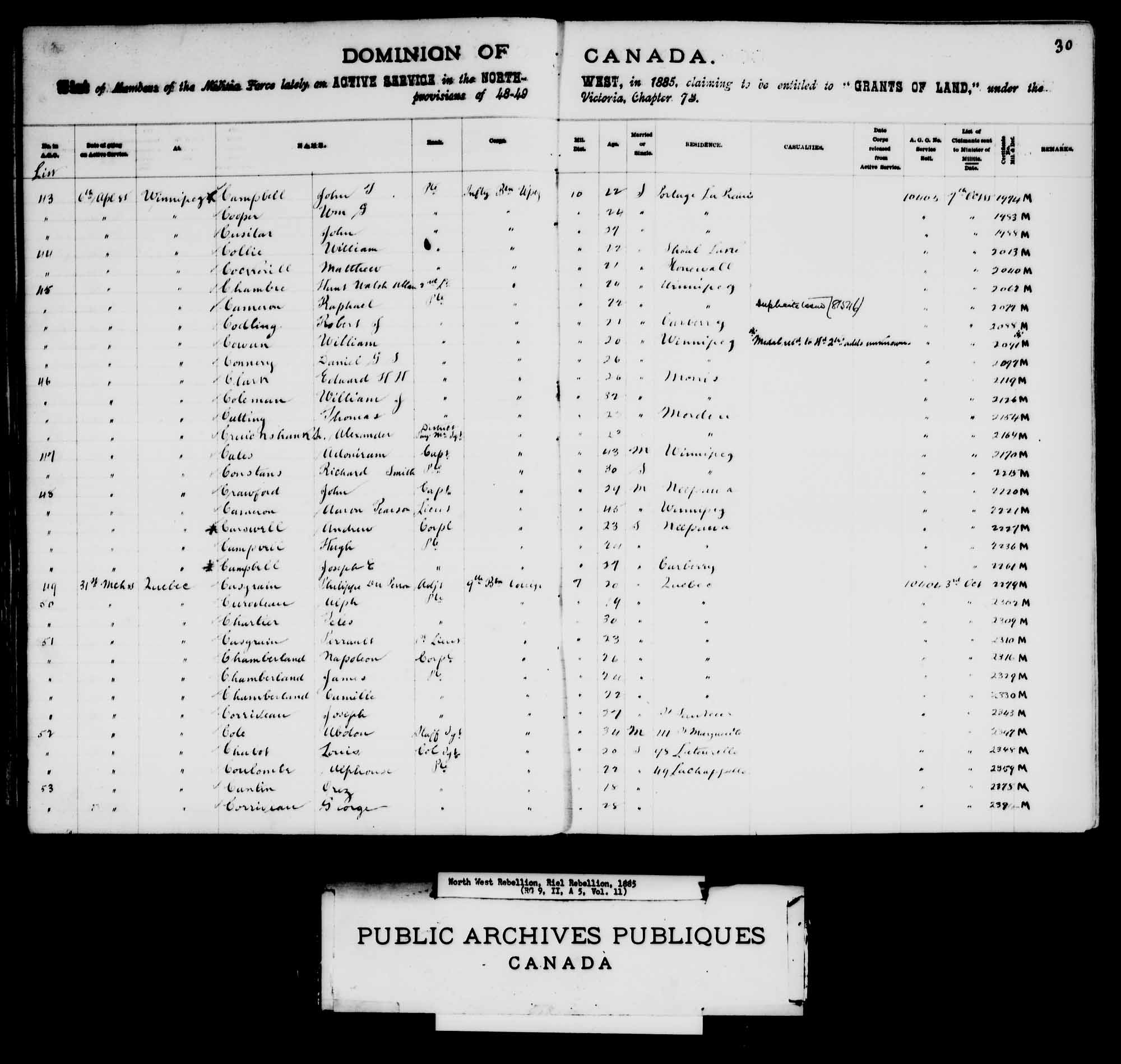 Digitized page of Medals, Honours and Awards for Image No.: e008683618