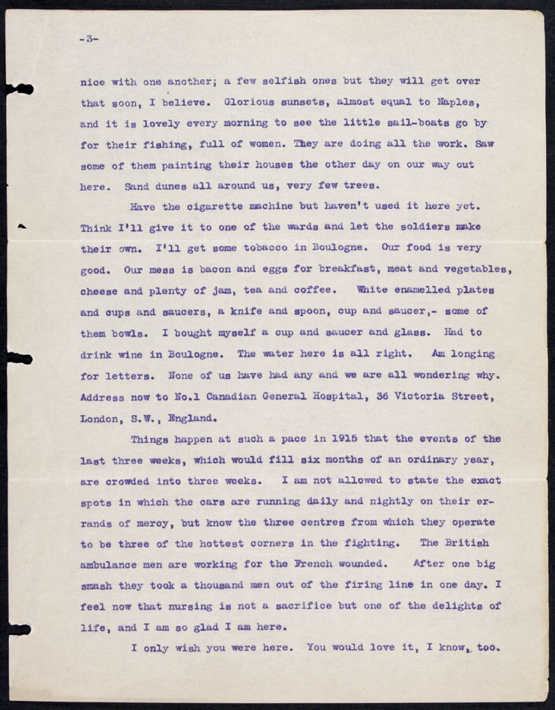 Letter - 26/05/1915 to Mollie, Volume Number: , Page Number: 3
