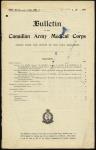 Bulletin of the Canadian Army Medical Corps - Volume 1, Number 3.