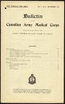Bulletin of the Canadian Army Medical Corps - Volume 1, Number 6.