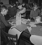 Children's Art Classes, Lismer's, children in art class. [between 1939-1951].