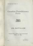 Canadian Expeditionary Force - 61st to 78th Battalions - Nominal Roll of Officers, Non-Commissioned Officers and Men.