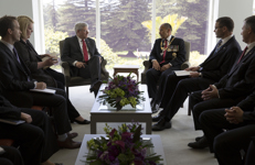 [Auckland, New Zealand - Prime Minister Stephen Harper meets with Sir Jerry Mateparae, Governor General of New Zealand, during his first official visit to New Zealand] 13 November 2014