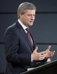 [Prime Minister Stephen Harper announces the safe release of Melissa Fung, a Canadian journalist that was being held hostage in Afghanistan while at the National Press Theatre in Ottawa] 8 November 2008