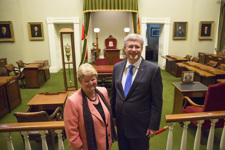 [Prime Minister Stephen Harper tours Province House in Charlottetown, Prince Edward Island] 19 June 2014