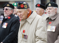 [The veterans' parade during the Remembrance Day Ceremony at the National War Memorial in Ottawa] 11 November 2008