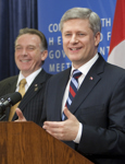 [Prime Minister Stephen Harper holds a press conference while at the Commonwealth Heads of Government Meeting in Trinidad and Tobago] 29 November 2009