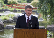 [Prime Minister Stephen Harper holds a news conference at the New Otani Hotel in Tokyo, Japan] 10 July 2008
