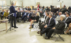 [Prime Minister Stephen Harper announces that the Government is building on its record of strong support for job-creating small businesses by further reducing the federal small business tax rate at F.C. WoodWorks inc. in Winnipeg] 23 April 2015