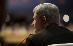 [Prime Minister Stephen Harper attends NATO sessions in Strasbourg, France] 4 April 2009