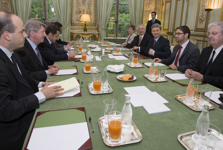 [Prime Minister Stephen Harper meets with President Nicolas Sarkozy of France while in Paris, France] 27 May 2008