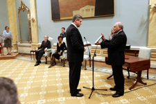 [Stephen Harper waits to be sworn in at Rideau Hall as Canada's 22nd Prime Minister in Ottawa, Ontario] 7 February 2006