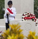 [Prime Minister Stephen Harper and his wife Laureen Harper participate in the Remembrance Day Ceremony at the Sai Wan Bay War Cemetery in Hong Kong] 11 November 2012