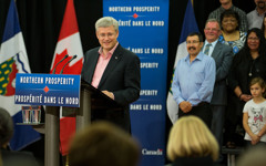 [Prime Minister Stephen Harper announces measures to promote an economically viable, job-creating, commercial agricultural industry in Canada's North at Fort Smith, Northwest Territories] 22 August 2014