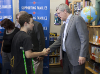 [Prime Minister Stephen Harper delivers remarks announcing a proposed new Employment Insurance benefit for parents who take time off to care for their critically ill or injured children in Vancouver, British Columbia] 7 August 2012