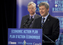 [Prime Minister Stephen Harper makes a funding announcement at the Toronto Reference Library in Toronto] 16 October 2009